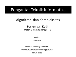Pengantar Teknik Informatika - Universitas Mercu Buana Yogyakarta