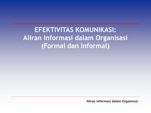 Aliran Informasi dalam Organisasi