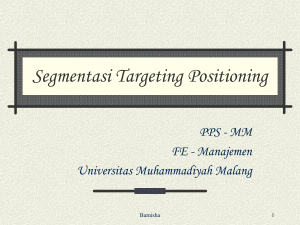 Segmentasi Targeting Positioning