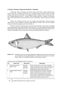 176 Karakteristik perikanan laut Indonesia: jenis ikan (1.34) Ikan