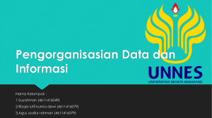 Pengorganisasian Data dan Informasi