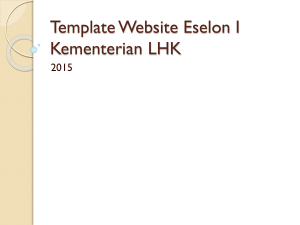 Template Website Eselon I Kementerian LHK - ITJEN