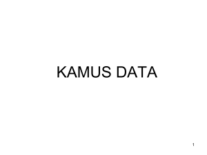 kamus data - Simponi MDP