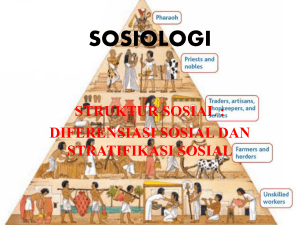 sosiologi struktur sosial : diferensiasi sosial dan