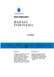 Modul Bahasa Indonesia - Universitas Mercu Buana