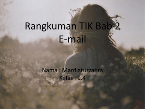 Rangkuman TIK Bab 2 E-mail