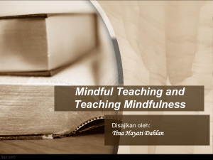 Mindful Teaching - STKIP Siliwangi Bandung