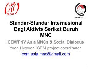 International Standards for MNC Trade Unions