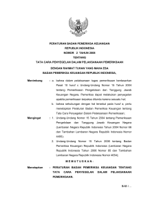 peraturan badan pemeriksa keuangan republik indonesia nomor 2