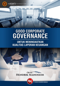 Good Corporate Governance untuk meningkatkan kualitas