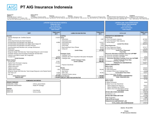 Laporan Keuangan PT AIG Insurance Indonesia Kuartal II 2014