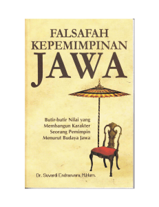 20. Menulis buku Falsafah Kepemimpinan Jawa