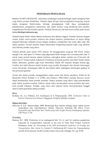 pedoman penulisan - Masyarakat Iktiologi Indonesia