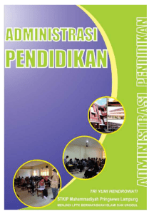 Administrasi pendidikan - e-learning STKIP Muhammadiyah