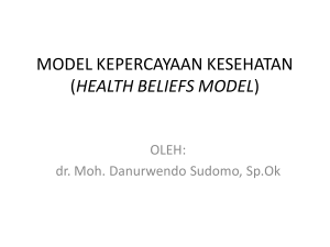 model kepercayaan kesehatan - Official Site of dr. Danurwendo