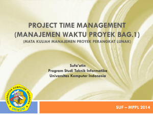 project time management (manajemen waktu
