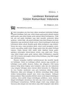 Landasan Konseptual Sistem Komunikasi Indonesia