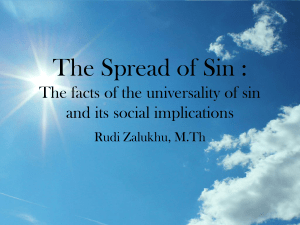 The spread of sin : The facts of the universality of