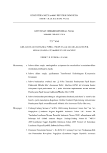 kementerian keuangan republik indonesia direktorat