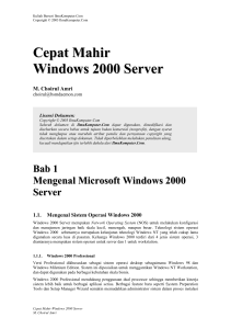 BAB I Mengenal Microsoft Windows 2000 Server