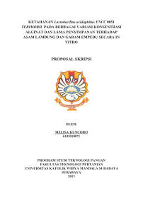 proposal skripsi - Widya Mandala Catholic University Surabaya