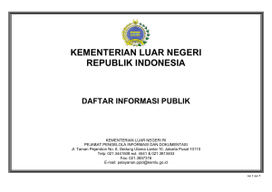 kementerian luar negeri republik indonesia daftar informasi publik