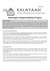 OK Employment factsheet 2010_Indonesian