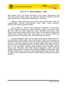 Prof. Dr. Ir. Harry Sudibyo S., DEA