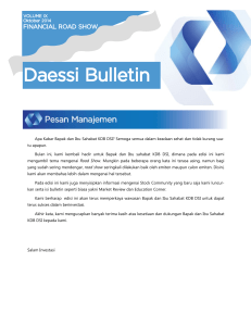 Daessi Bulletin - Mirae Asset Sekuritas