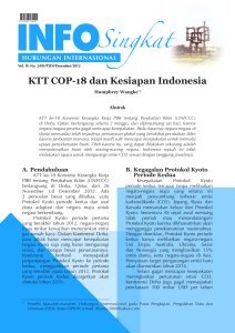 KTT COP-18 dan Kesiapan Indonesia