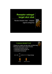 Reseptor sebagai target aksi obat