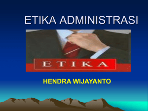 etika administrasi - Data Dosen UTA45 JAKARTA