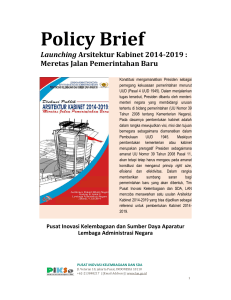 Policy Brief - Lembaga Administrasi Negara