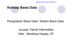Konsep Basis Data - E