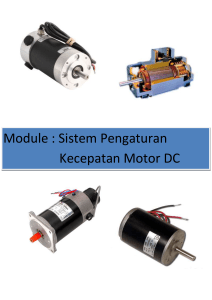 Module : Sistem Pengaturan Kecepatan Motor DC