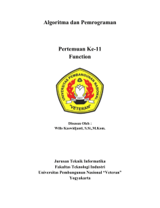 Judul Mata Kuliah (Kode MKA) - E Learning UPN Veteran Yogyakarta