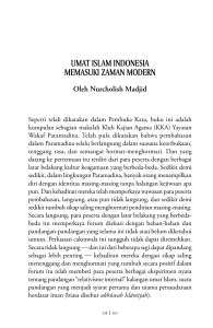 1992_01 Umat Islam Indonesia Memasuki