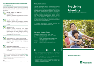 ProLiving Absolute - Manulife Indonesia