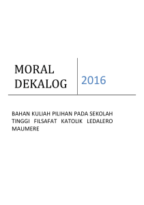 moral dekalog - STFK Ledalero