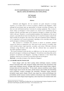 Vol.XVII No.1 1 Juni 2015 STATUS KEPEMILIKAN - E