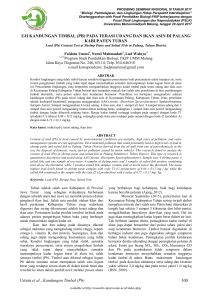 Ummi et al., Kandungan Timbal (Pb) - Research Report