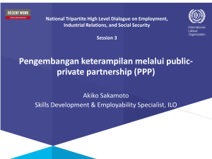 Pengembangan keterampilan melalui public- private partnership