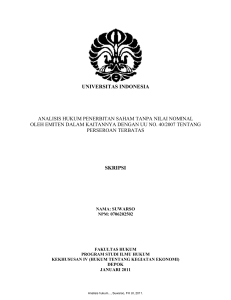 universitas indonesia skripsi - Perpustakaan Universitas Indonesia