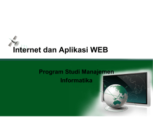 Internet dan Aplikasi WEB