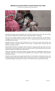 IMR Menuju Indonesia Bebas Campak Rubella