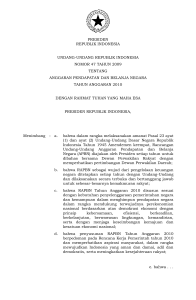 presiden republik indonesia undang-undang