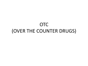 otc (over the counter drugs)