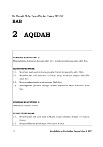 Dr. Marzuki, M.Ag. Buku PAI SMP - 7 Aqidah-Bab 2