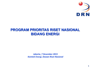 program prioritas riset nasional bidang energi