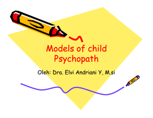 Models of child Psychopath Models of child Psychopath